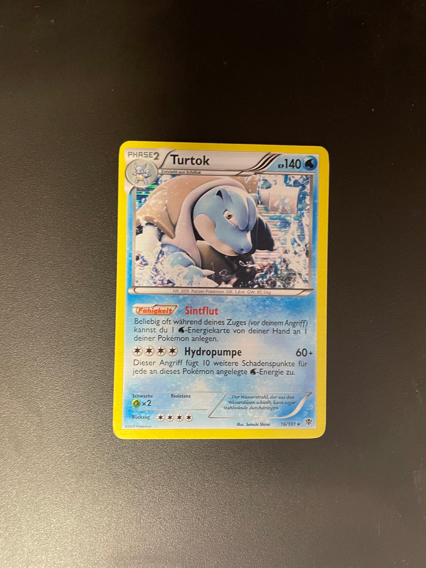 Pokemon Karte Holo Turtok 16/101 Deutsch