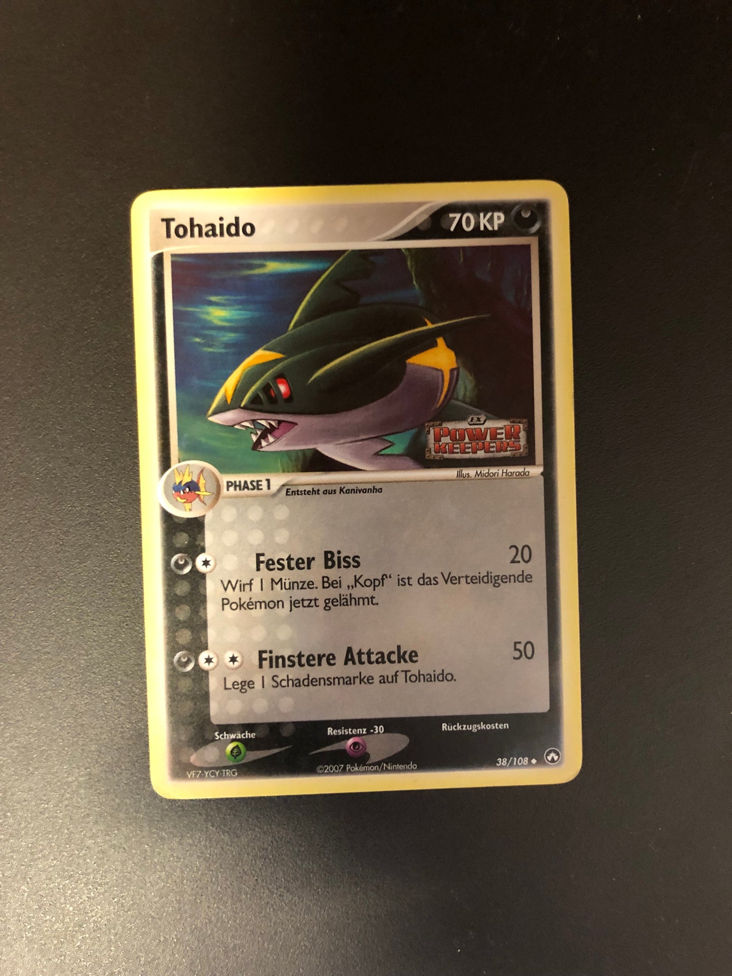 Pokemon Karte Revers Stamp Tohaido 38/108 Deutsch