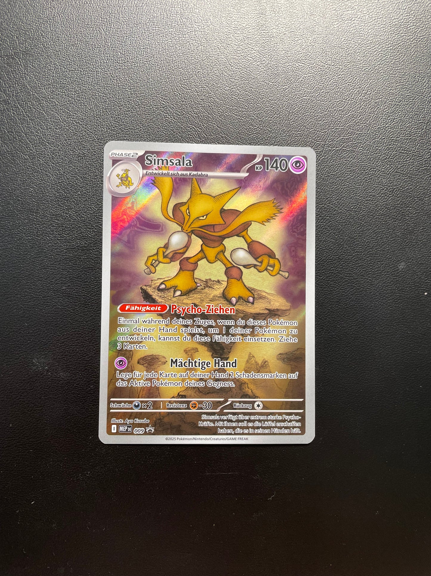 Pokémon Karte Art-Rare Simsala Promo 009 Deutsch