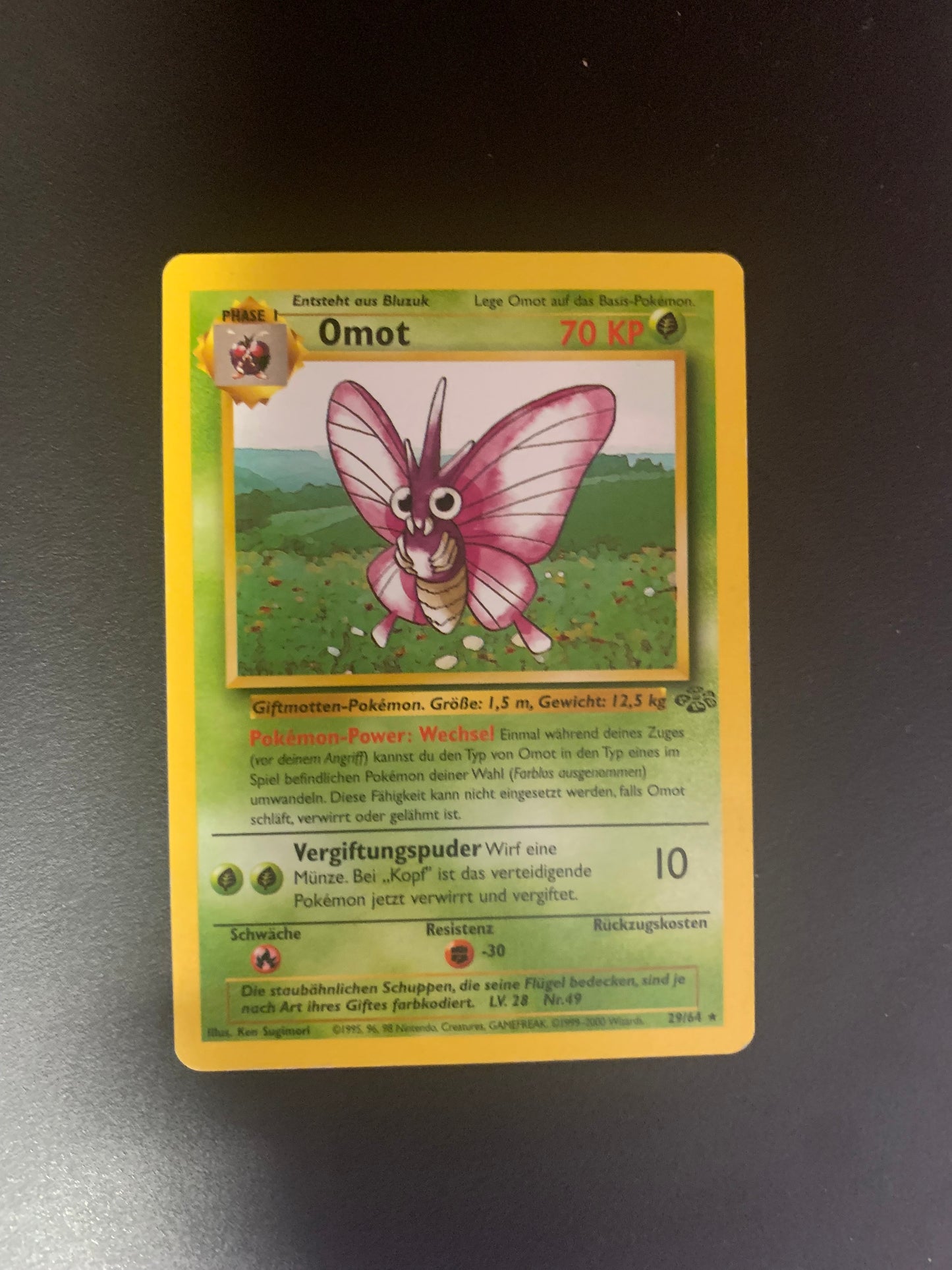 Pokemon Karte Jungel Omot 29/64 Deutsch