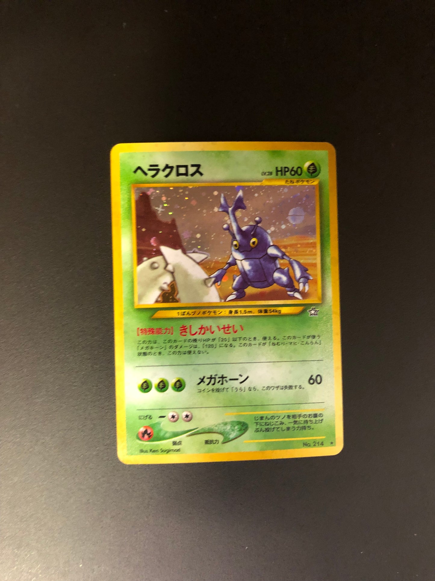 Pokemon Karte Holo Skaraborn No.214 Japanisch