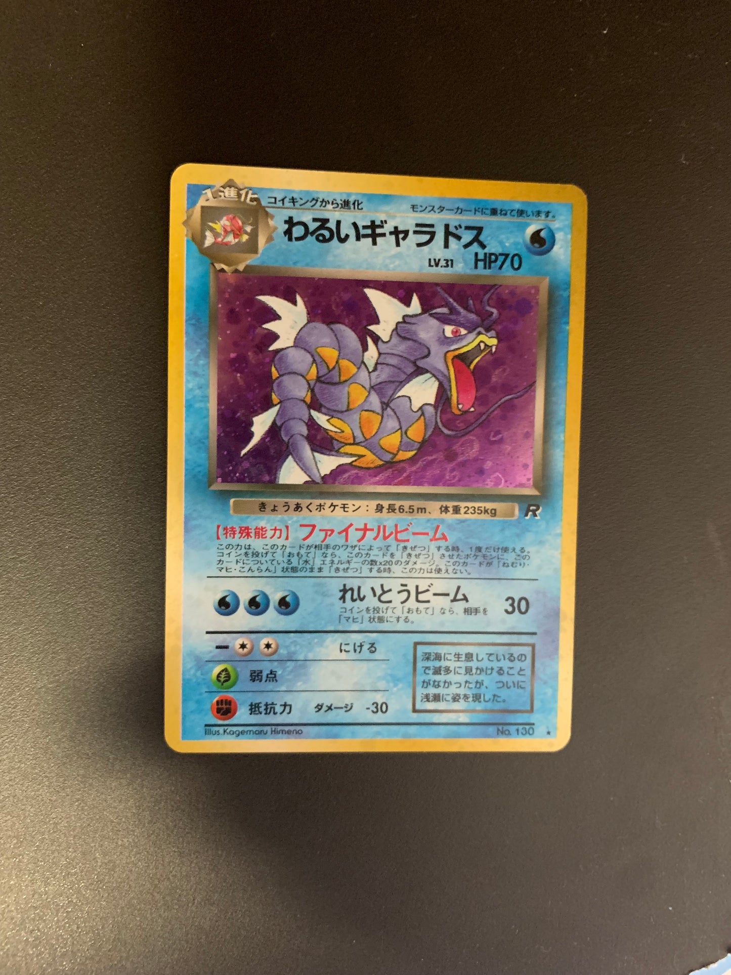 Pokemon Karte Holo Garados No.130 Japanisch