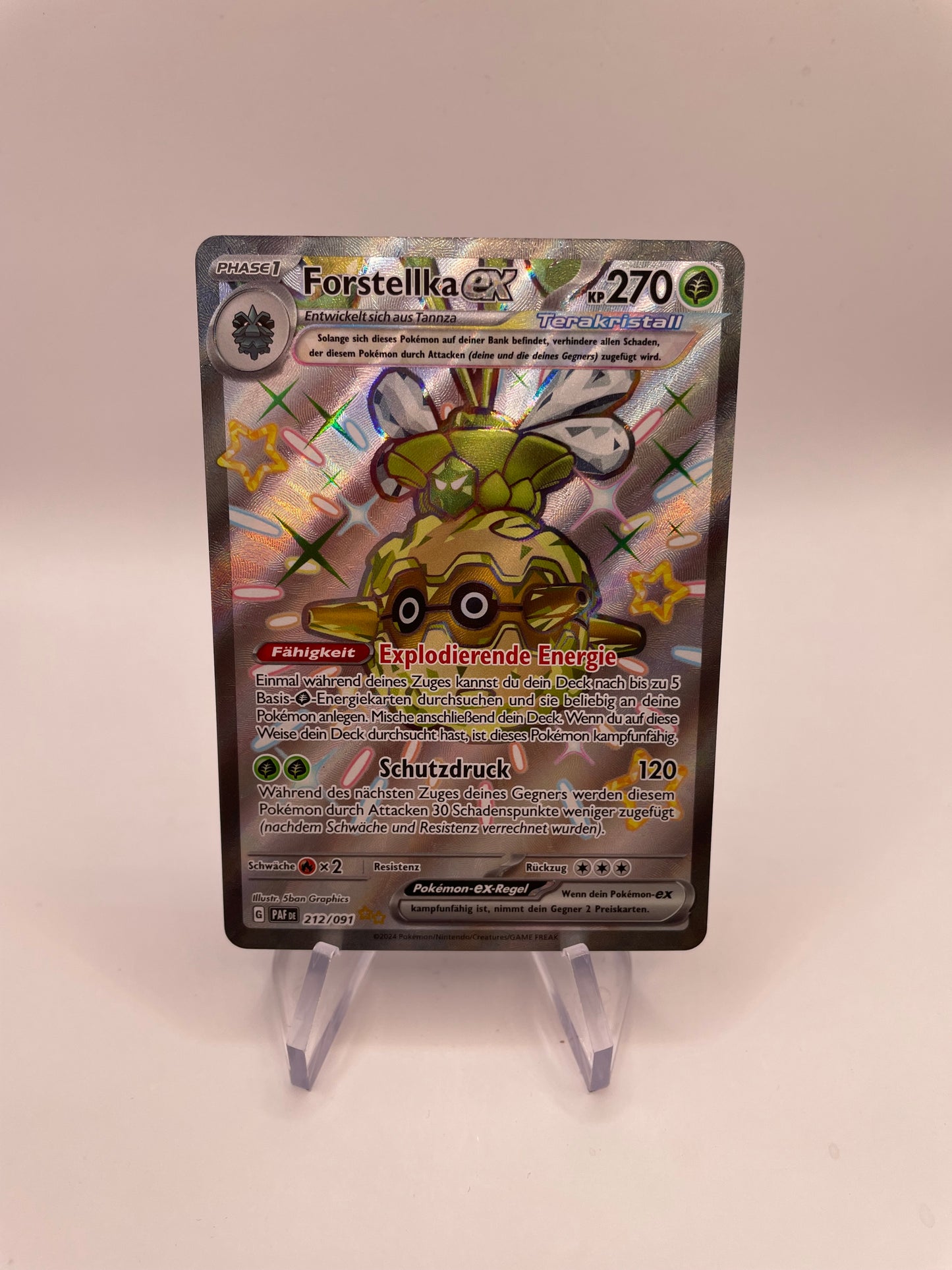 Pokémon Karte Forstellka Ex 212/91 Deutsch