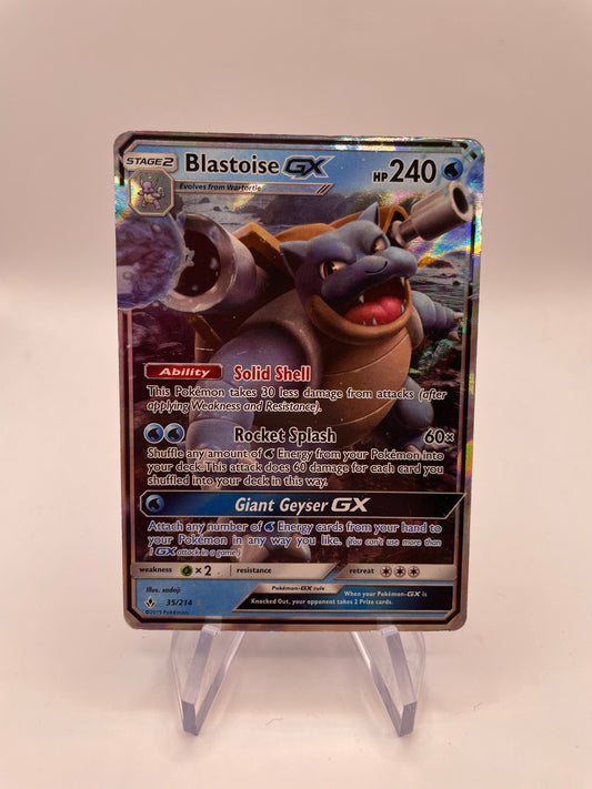 Pokemon Karte GX Turtok 35/214 Englisch