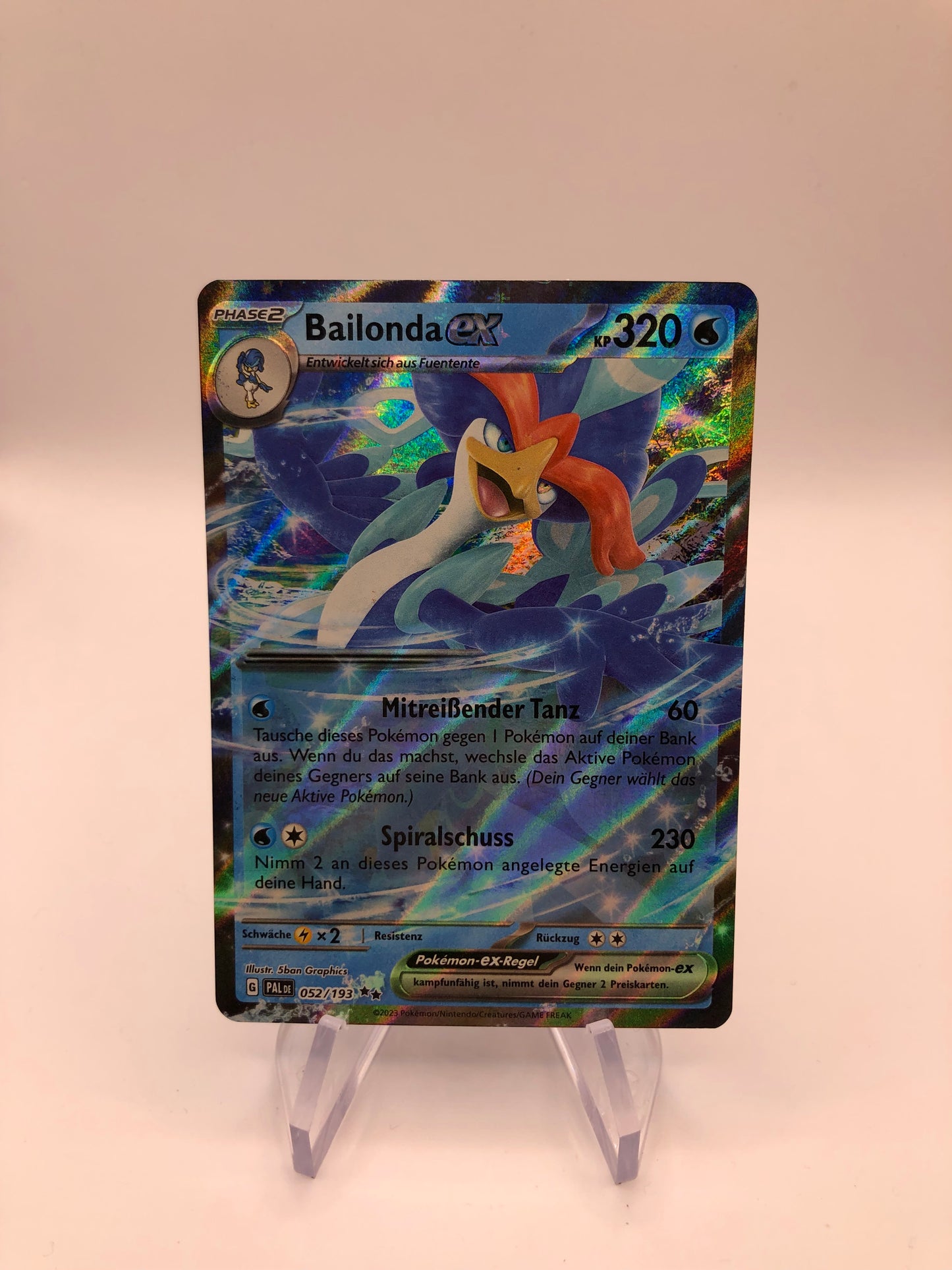 Pokemon Karte Ex Bailonda 52/193 Deutsch