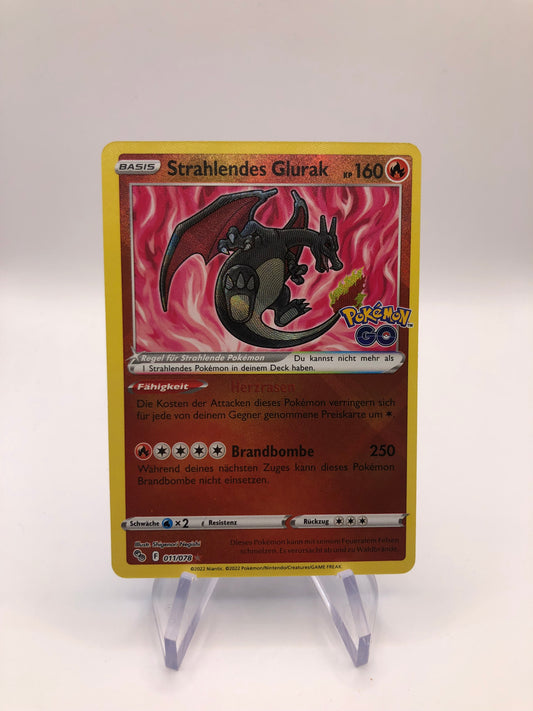Pokemon Karte Strahlendes Glurak 11/78 Deutsch