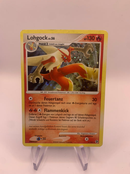 Pokemon Karte Holo Lohgock 1/106 Deutsch