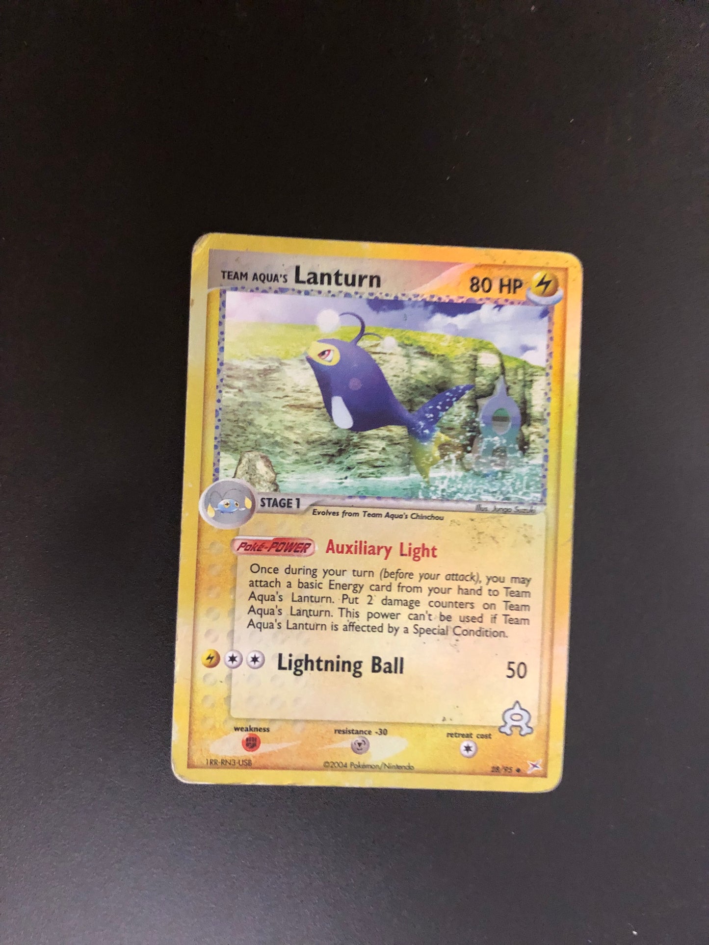Pokemon Karte Revers Lanturn 28/95 Englisch