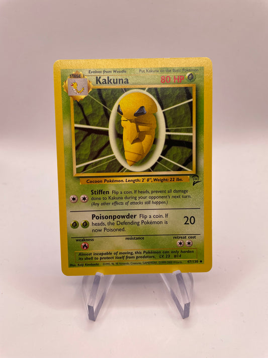 Pokemon Karte Base Set 2 Kakuna 47/130 Englisch