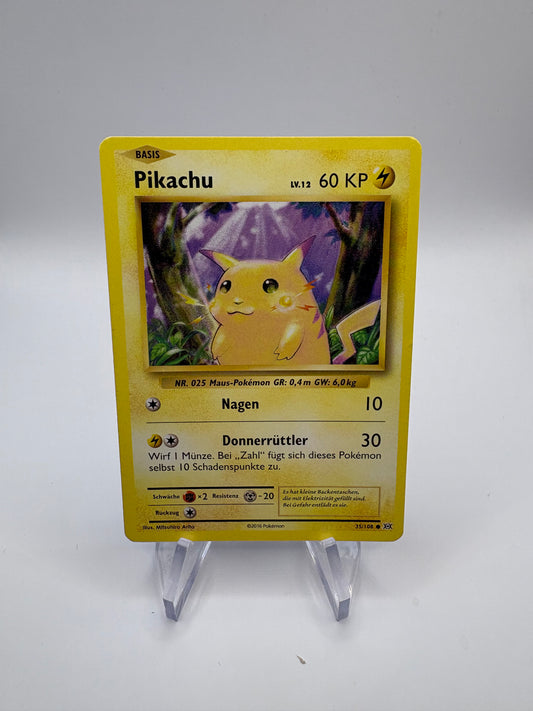 Pokemon Karte Pikachu 35/108 Deutsch