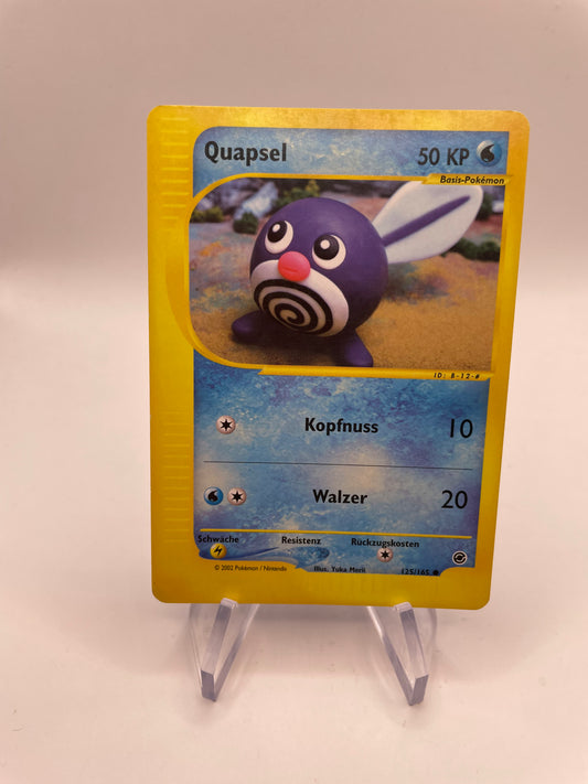 Pokemon Karte e-Series Quapsel 125/165 Deutsch