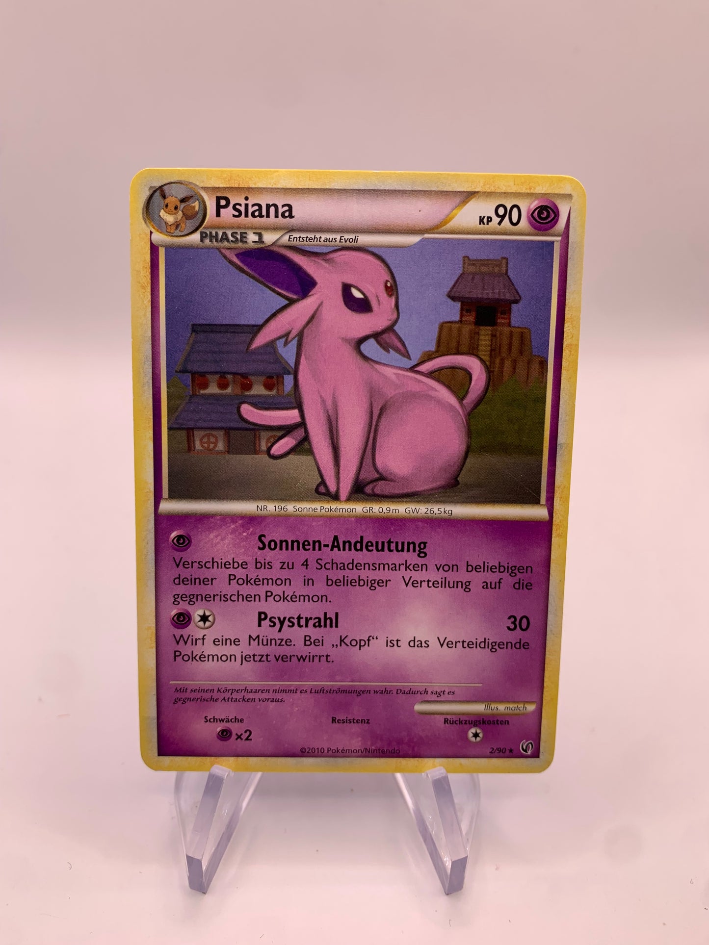 Pokemon Karte Psiana 2/90 Deutsch
