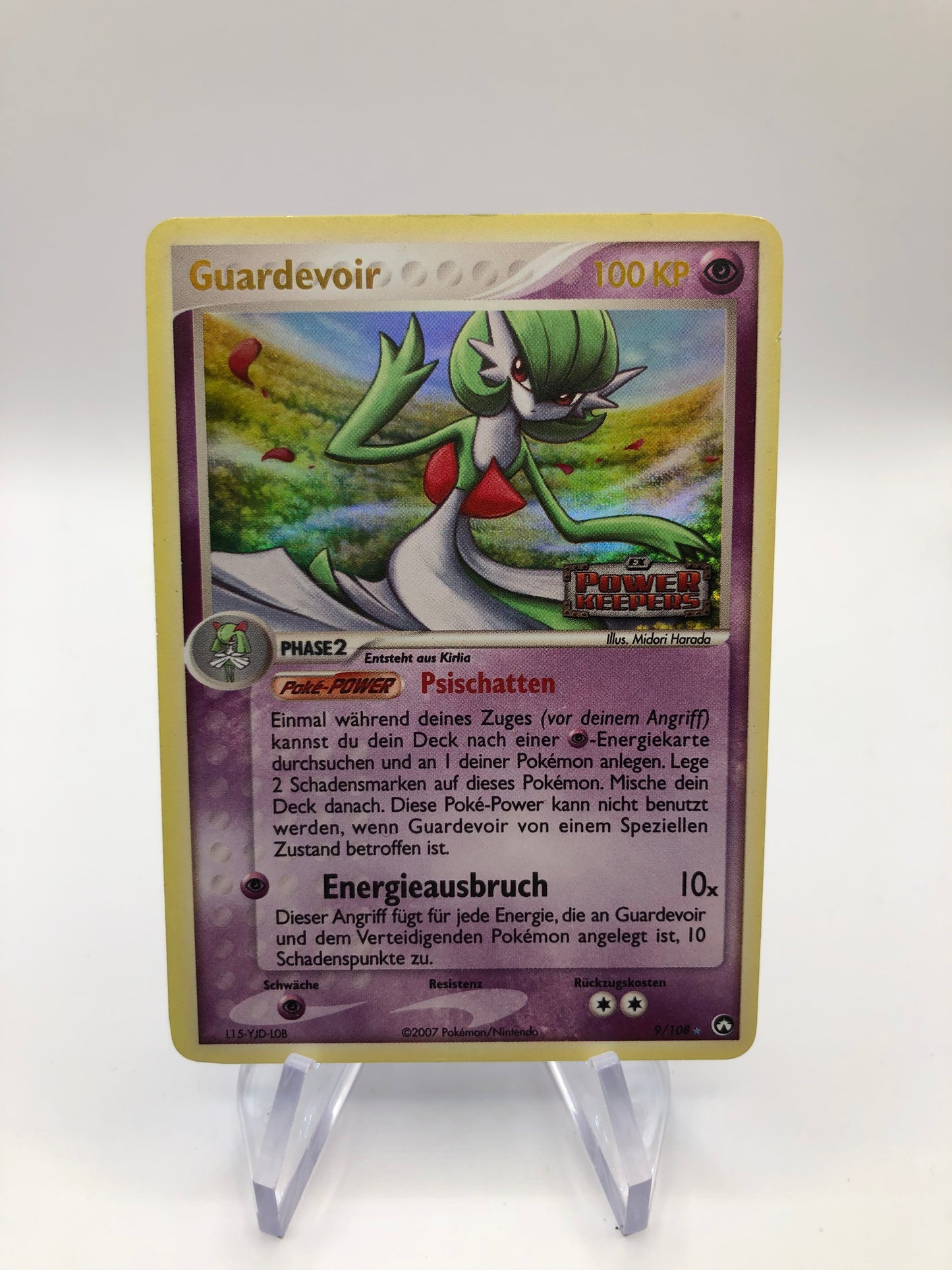 Pokemon Karte Revers Stamp Guardevoir 9/108 Deutsch
