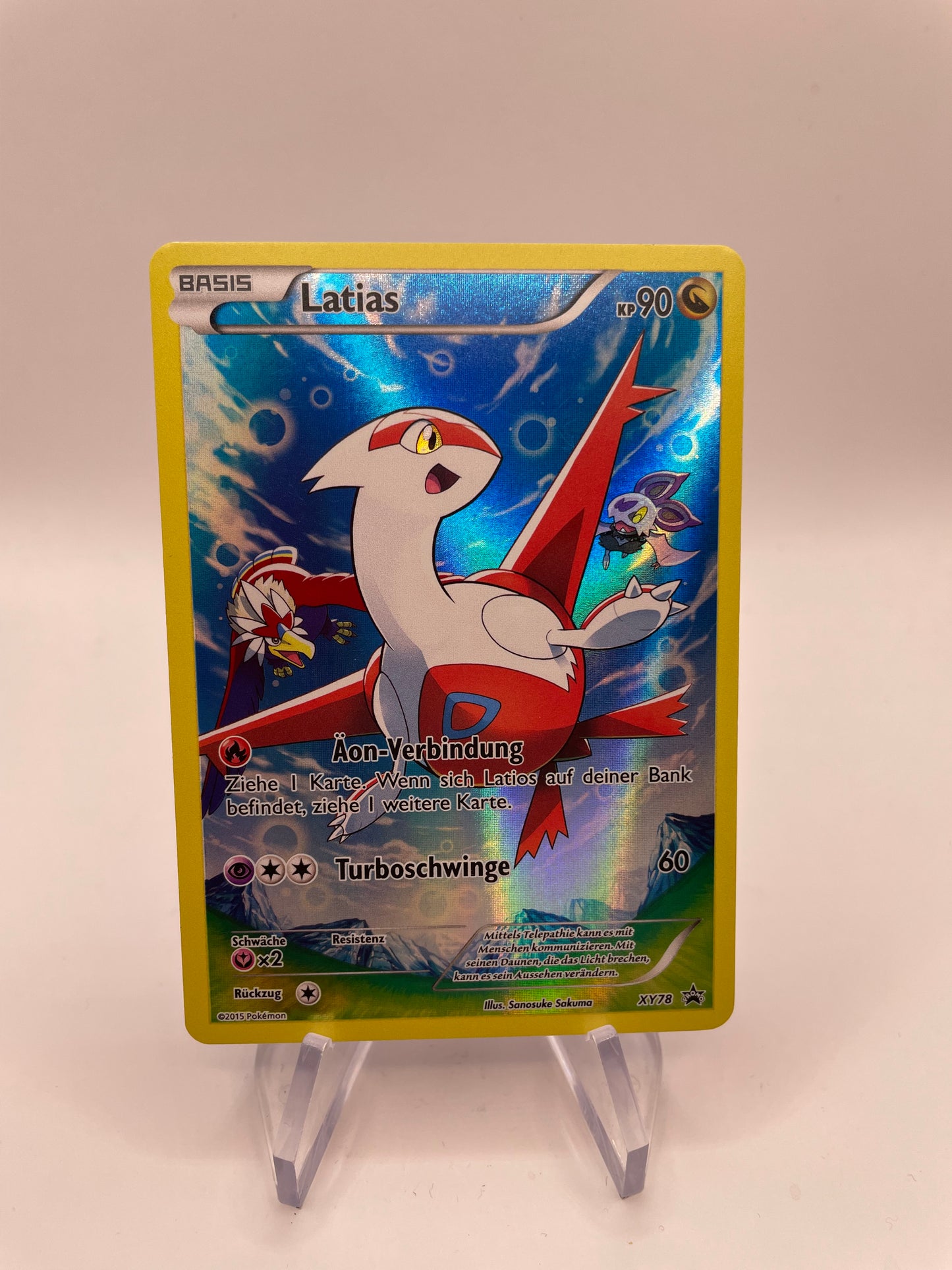 Pokemon Karte Art Rare Promo Latias XY78 Deutsch
