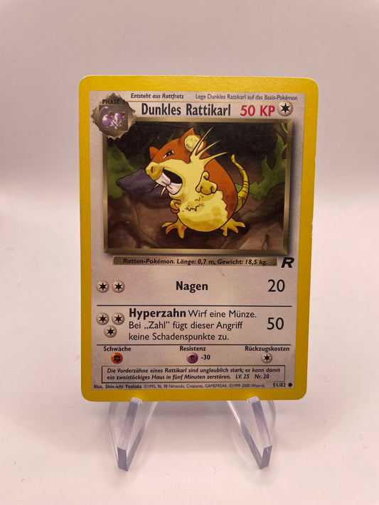 Pokemon Karte Rocket Dunkles Rattikarl 51/82 Deutsch