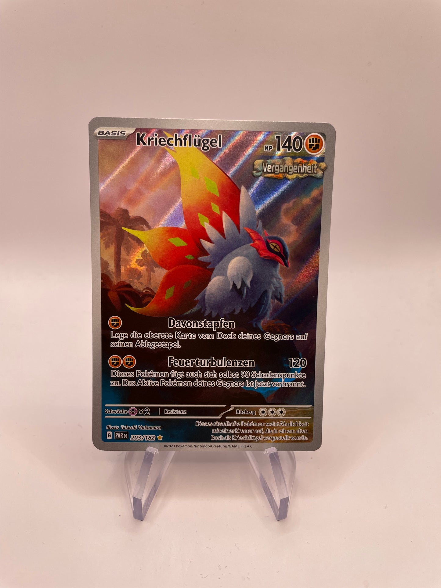 Pokemon Karte Art-Rare Kriechflügel 203/182 Deutsch
