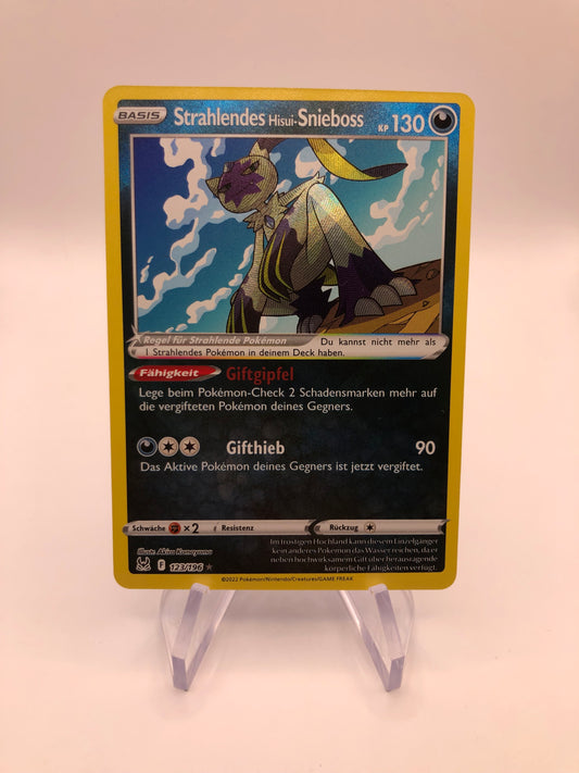 Pokemon Karte Shiny Strahlendes Hisui Snieboss 123/196 Deutsch