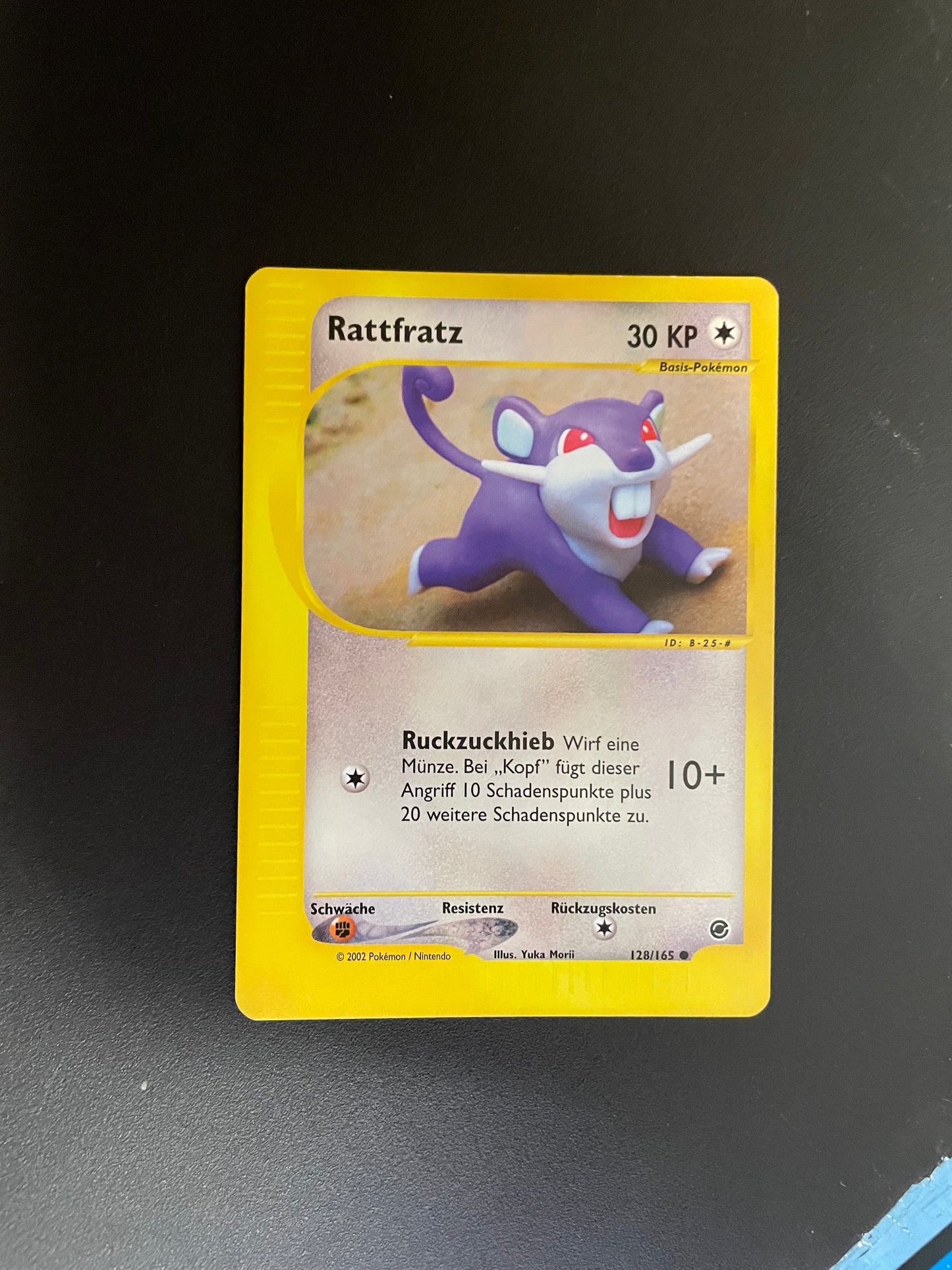 Pokemon Karte E-Series Rattfratz 128/165 Deutsch