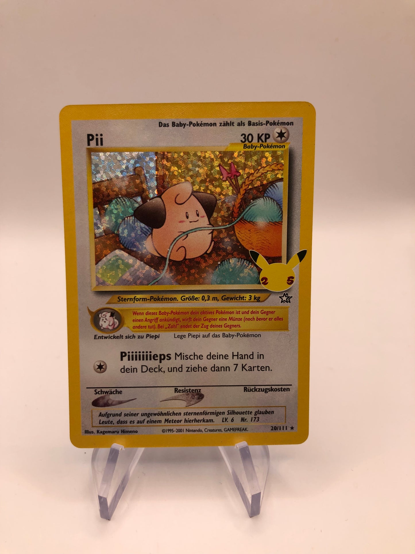 Pokemon Karte Holo Celebration Pii 20/111 Deutsch