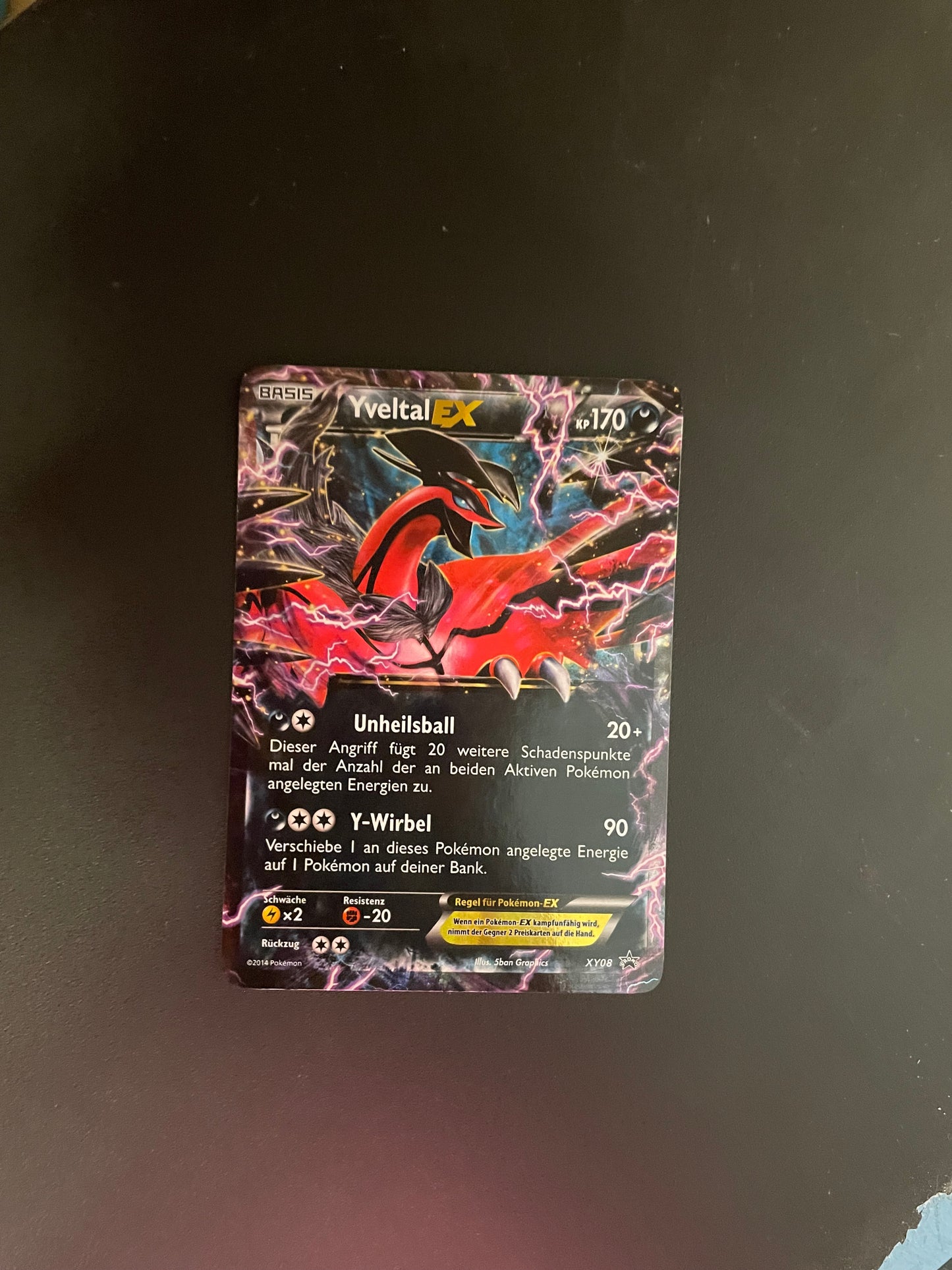 Pokemon Karte EX Promo Yveltal XY08 Deutsch