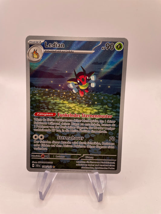 Pokemon Karte Art Rare Ledian 144/142 Deutsch