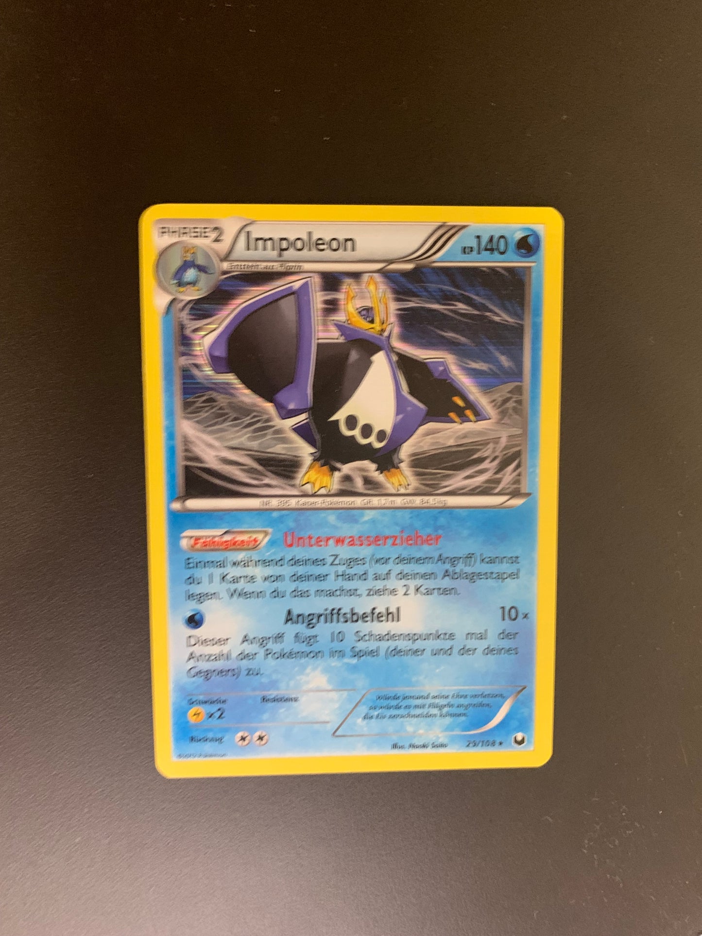 Pokemon Karte Holo Impoleon 29/108 Deutsch