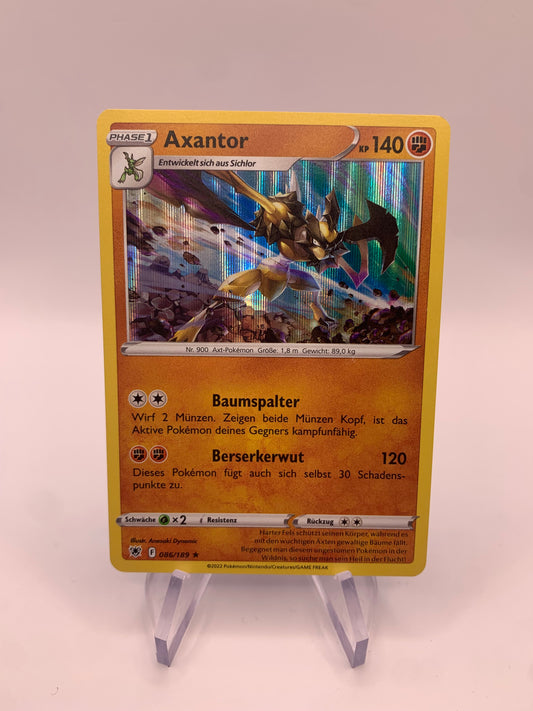 Pokémon Karte Holo Axantor 86/189 Deutsch