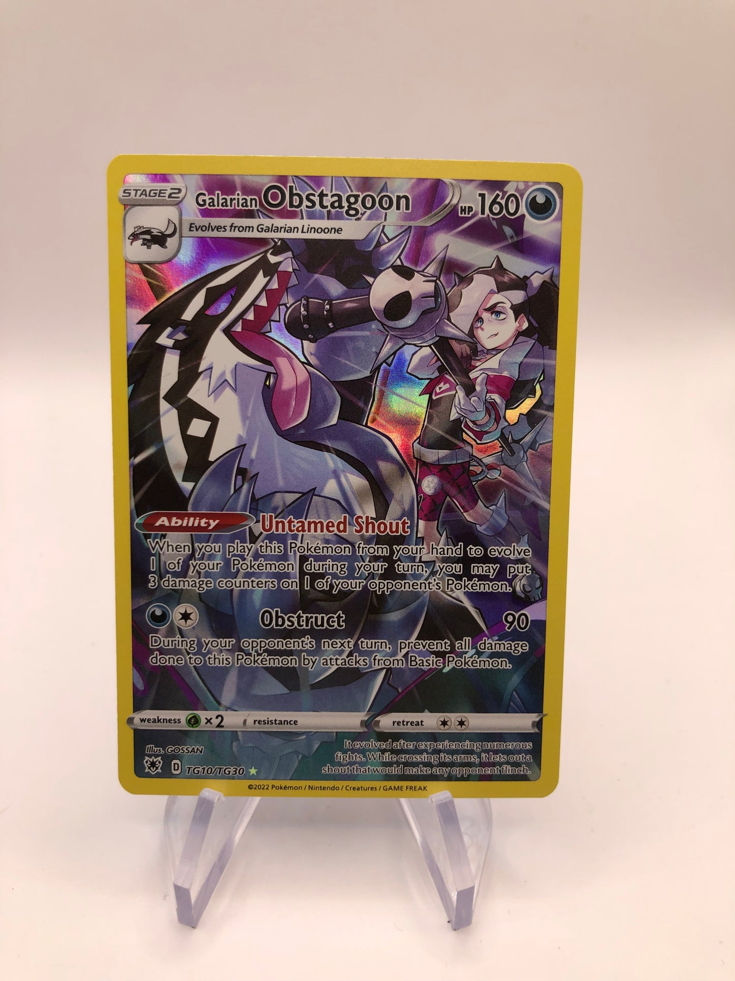 Pokemon Karte Art Rare Galar-Barrikadax TG10/TG30 Englisch