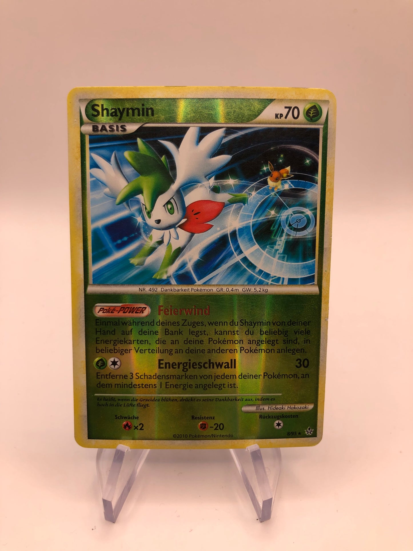 Pokemon Karte Revers Shaymin 8/95 Deutsch