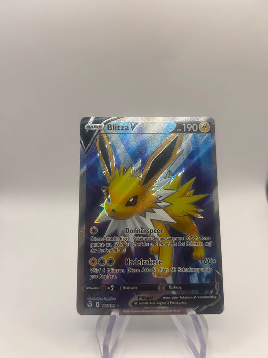 Pokemon Karte V Fullart Blitza 177/203 Deutsch