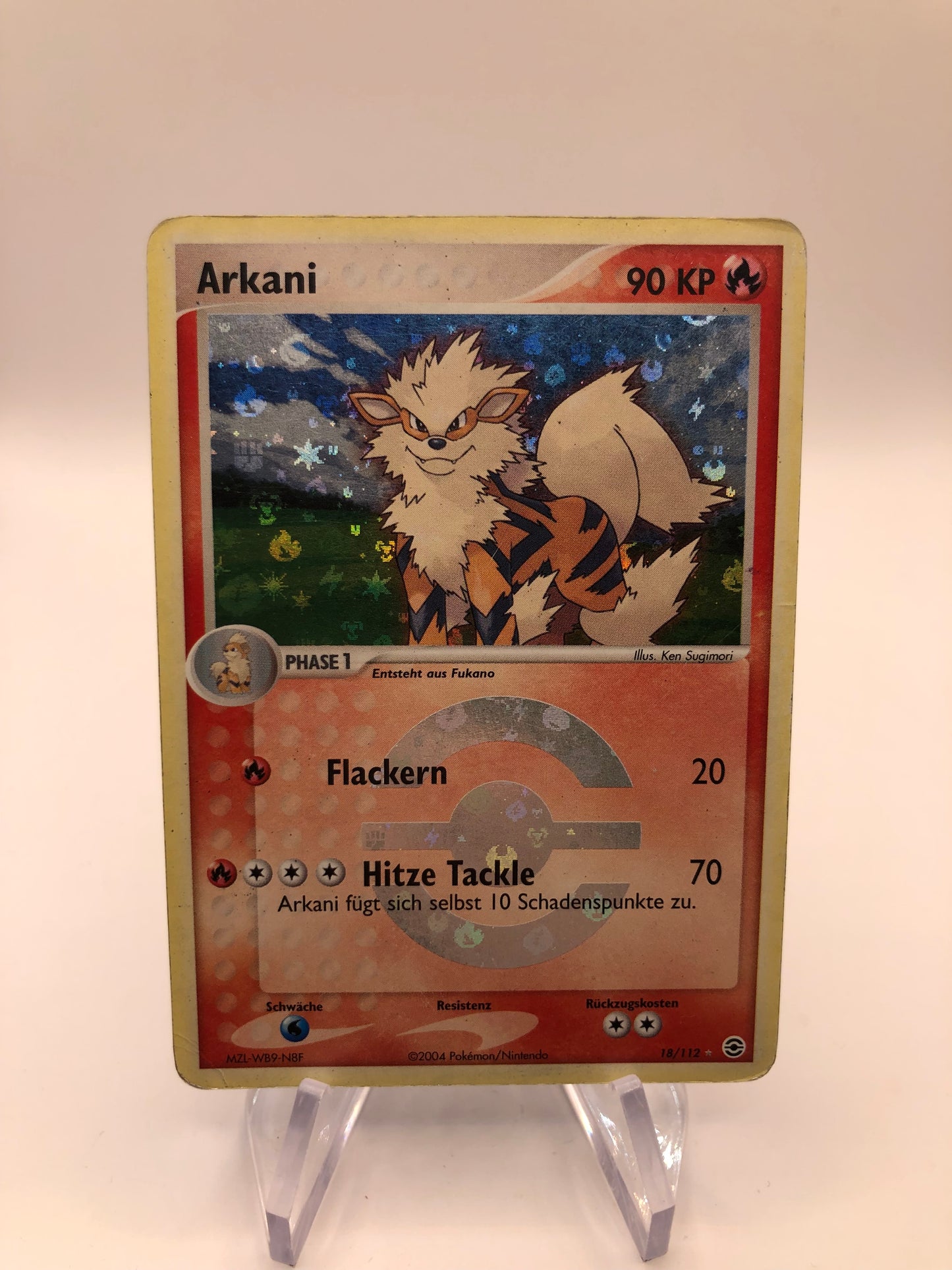 Pokemon Karte Holo Arkani 18/112 Deutsch