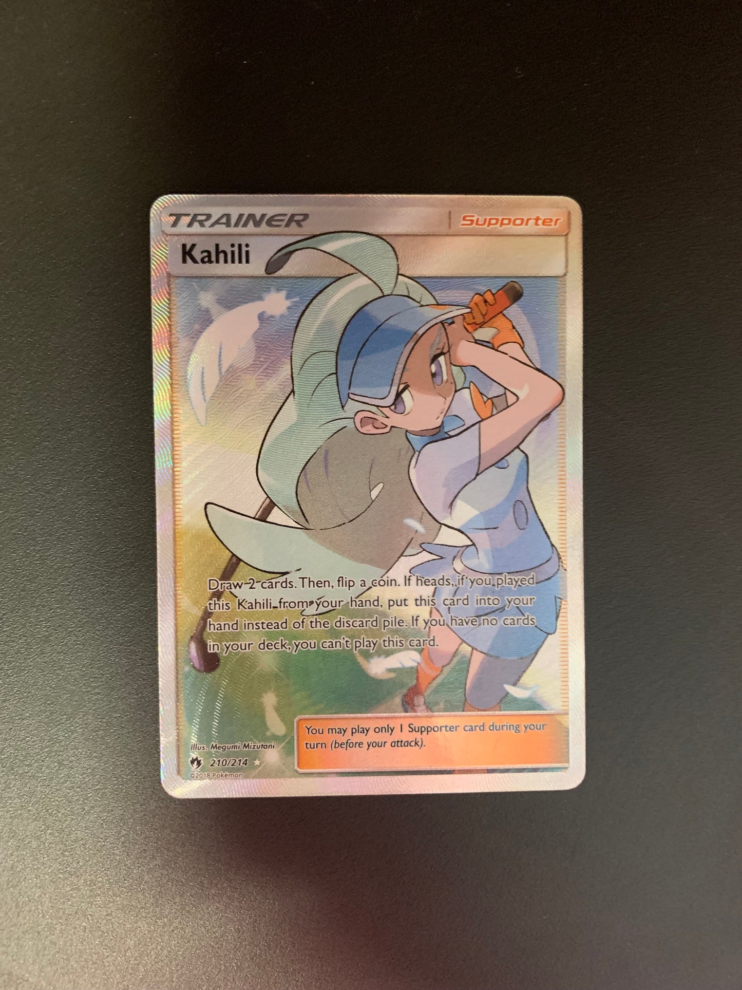 Pokemon Card Trainer Fullart Kahili 210/214 German