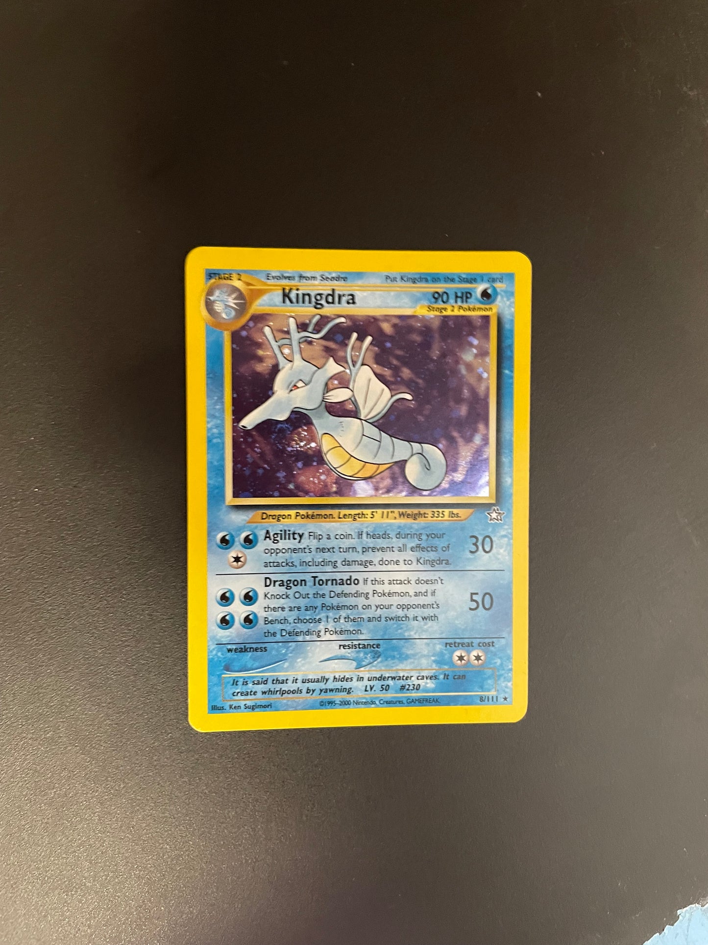 Pokemon Karte Holo Seedraking 8/111 Englisch