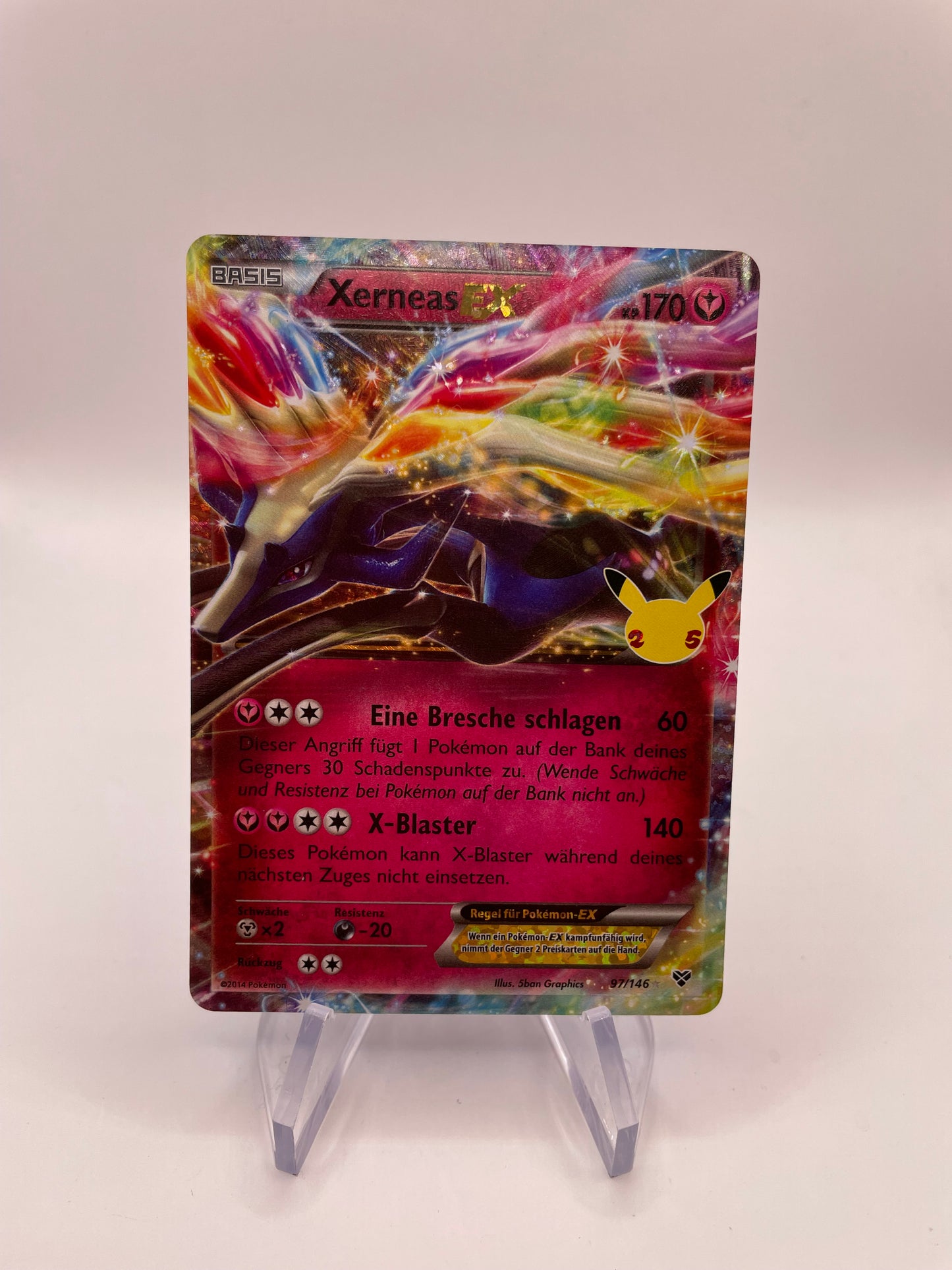 Pokemon Karte EX Celebration Xerneas 97/146 Deutsch