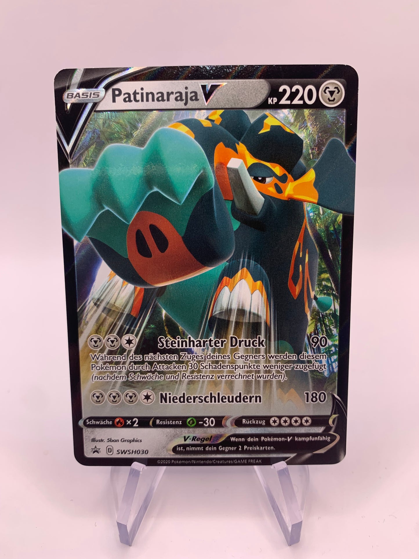 Pokémon Card V Promo Patinaraja SWSH030 German