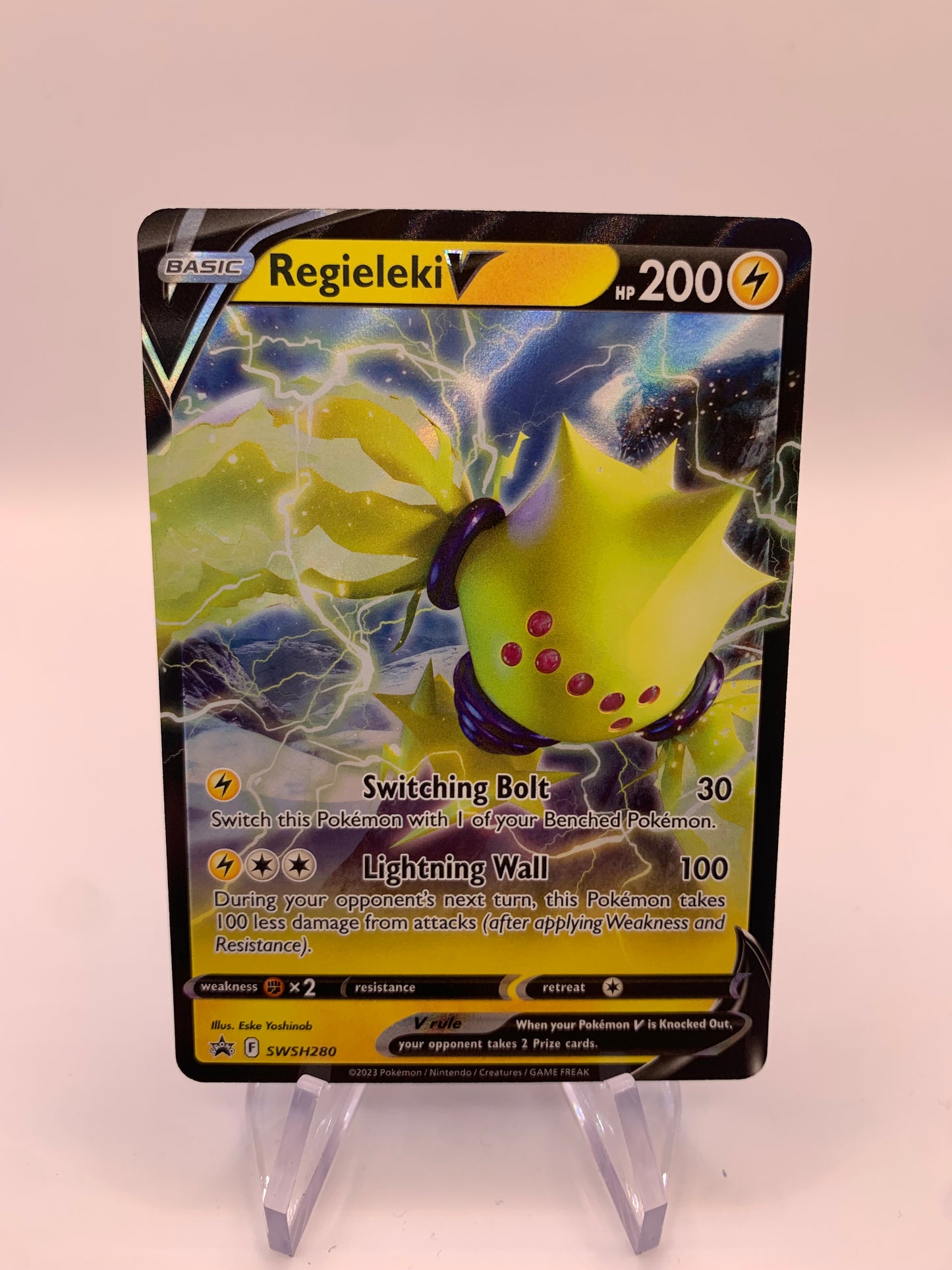 Pokemon Karte V Promo Regieleki SWSH280 Englisch