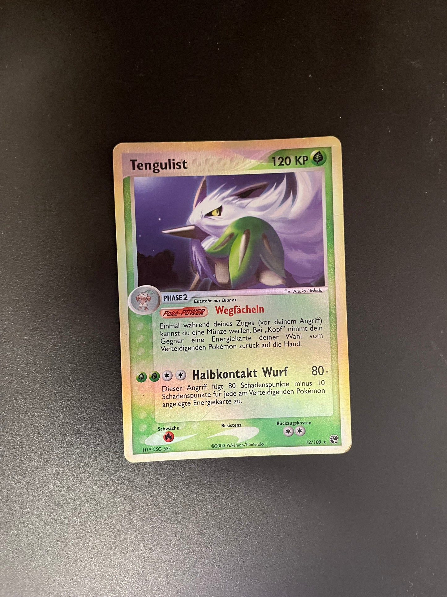 Pokemon Karte Revers Tengulist 12/100 Deutsch
