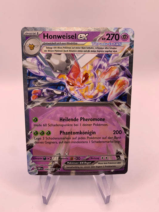 Pokemon Karte ex Honweisel 96/197 Deutsch