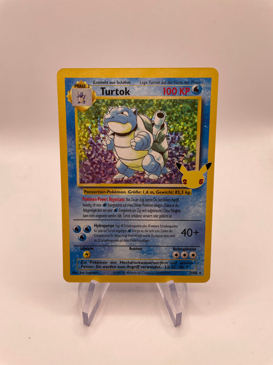 Pokemon Karte Celebration Turtok 2/102 Deutsch