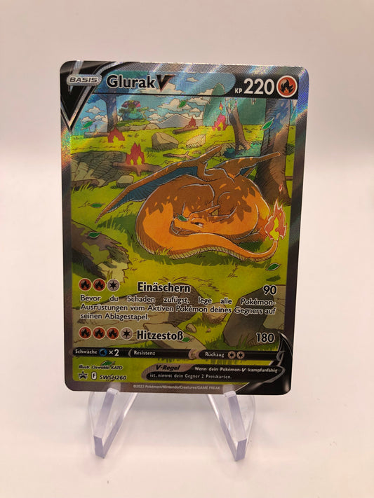 Pokemon Karte Promo V Fullart Glurak SWSH260 Deutsch