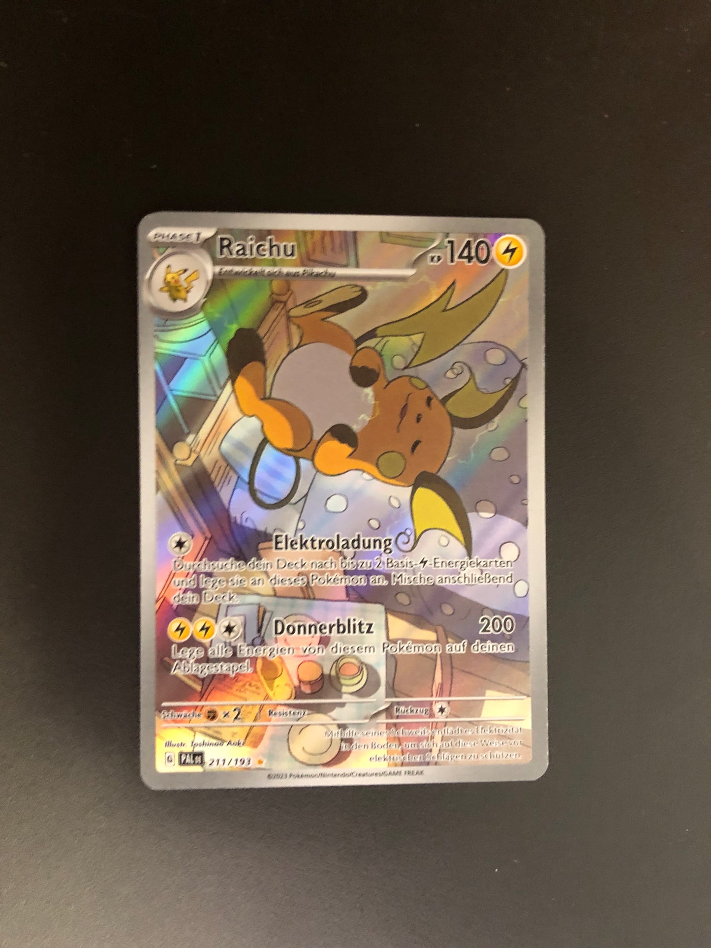 Pokemon Karte Art-Rare Raichu 211/193 Deutsch