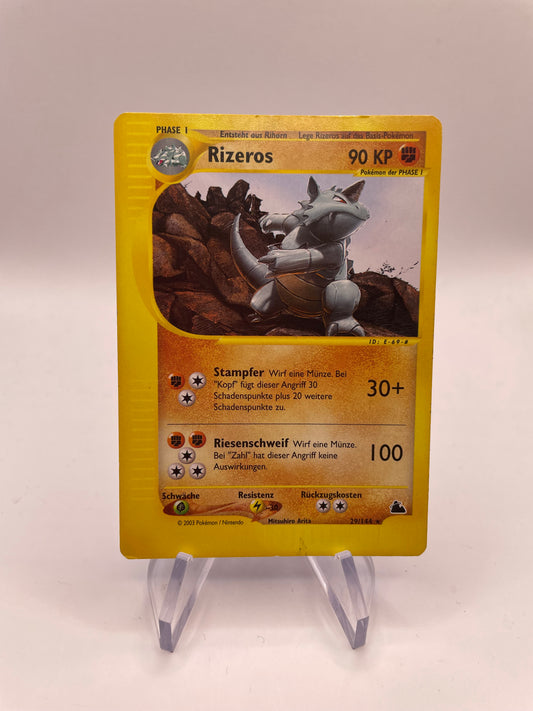 Pokemon Karte E-Series Rizeros 29/144 Deutsch