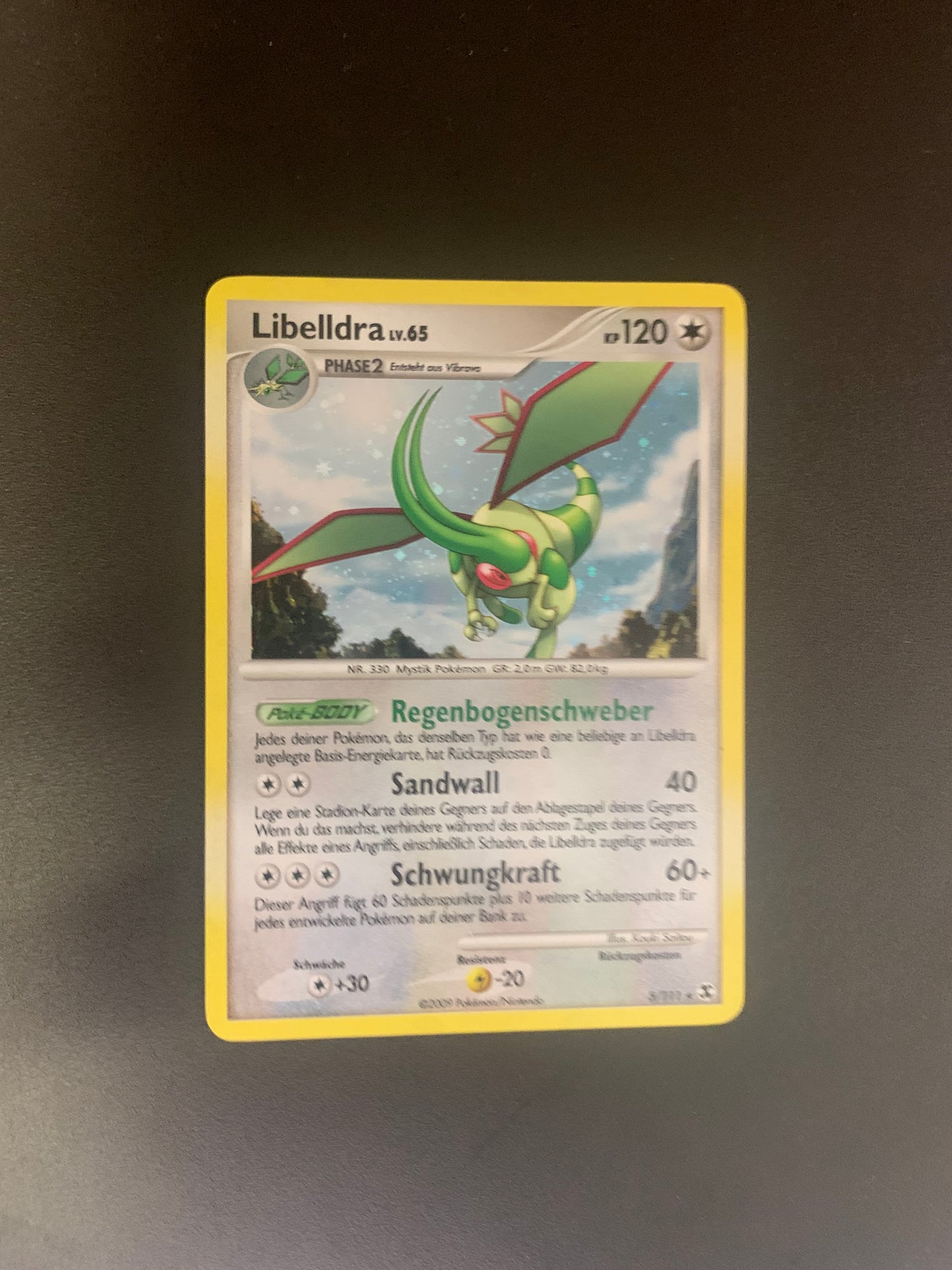 Pokemon Karte Holo Libelldra 5/111 Deutsch