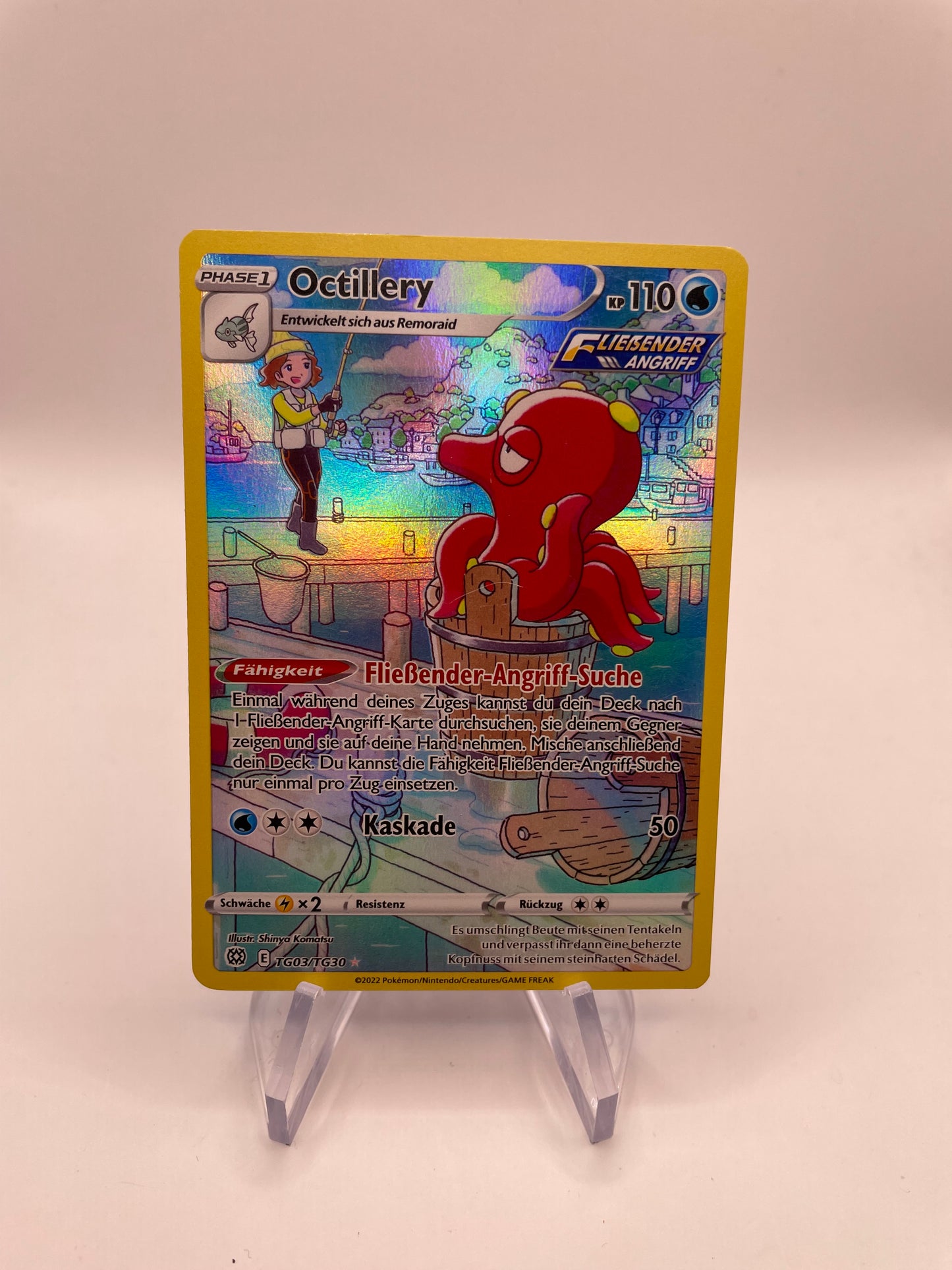 Pokemon Karte Art Rare Octillery TG03/TG30 Deutsch