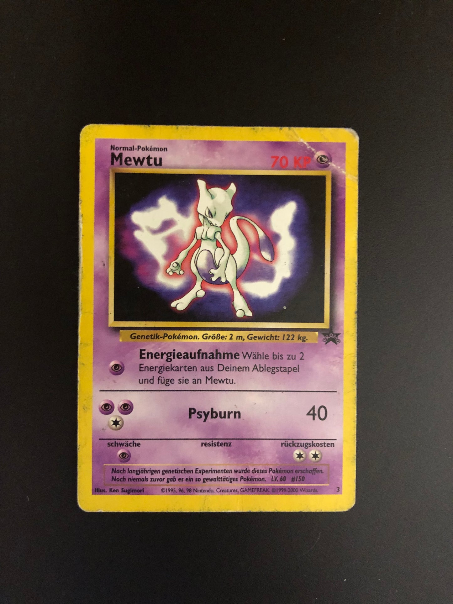 Pokemon Karte Promo Mewtu 3 Deutsch