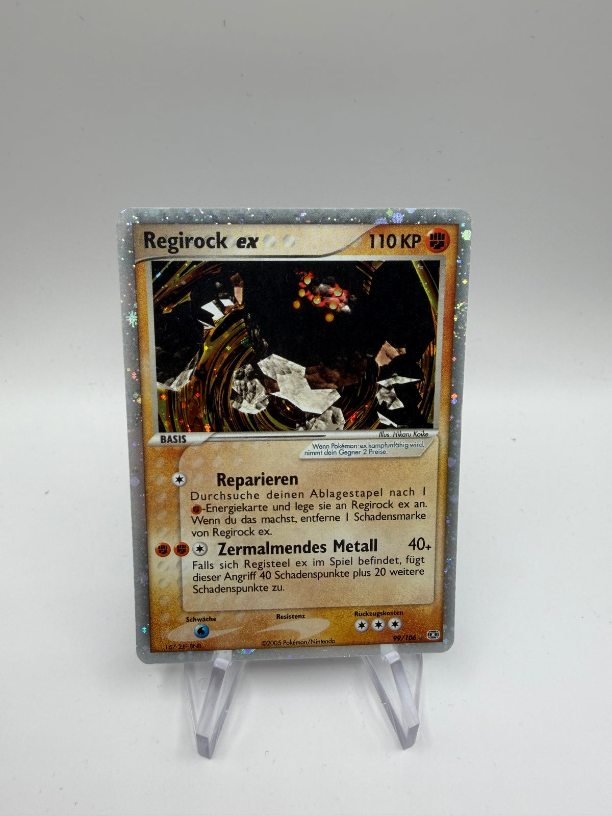 Pokemon Karte ex Regirock 99/106 Deutsch
