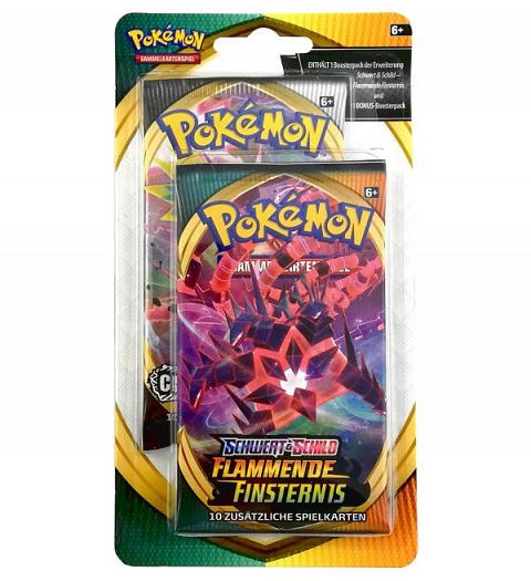 Pokemon Karten OVP 2-Pack-Blister Flammen Finsternis Deutsch