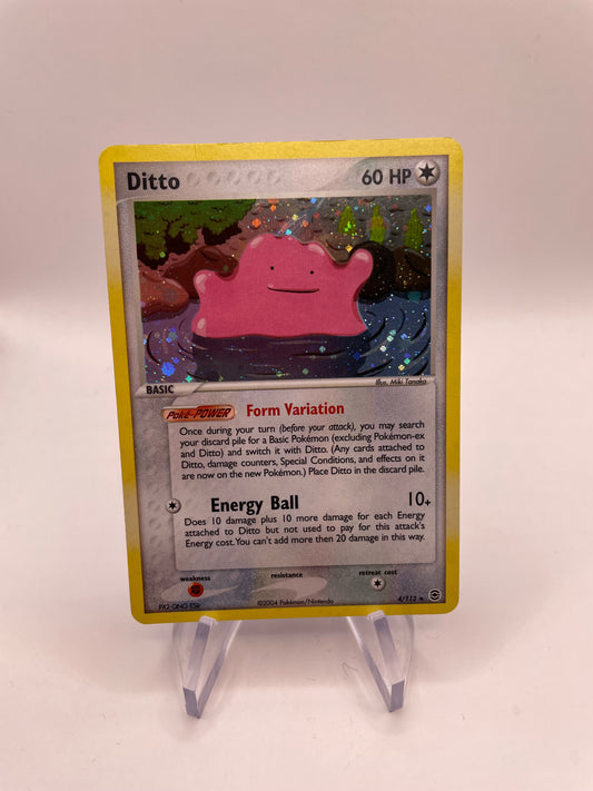 Pokemon Karte Holo Ditto 4/112 Englisch
