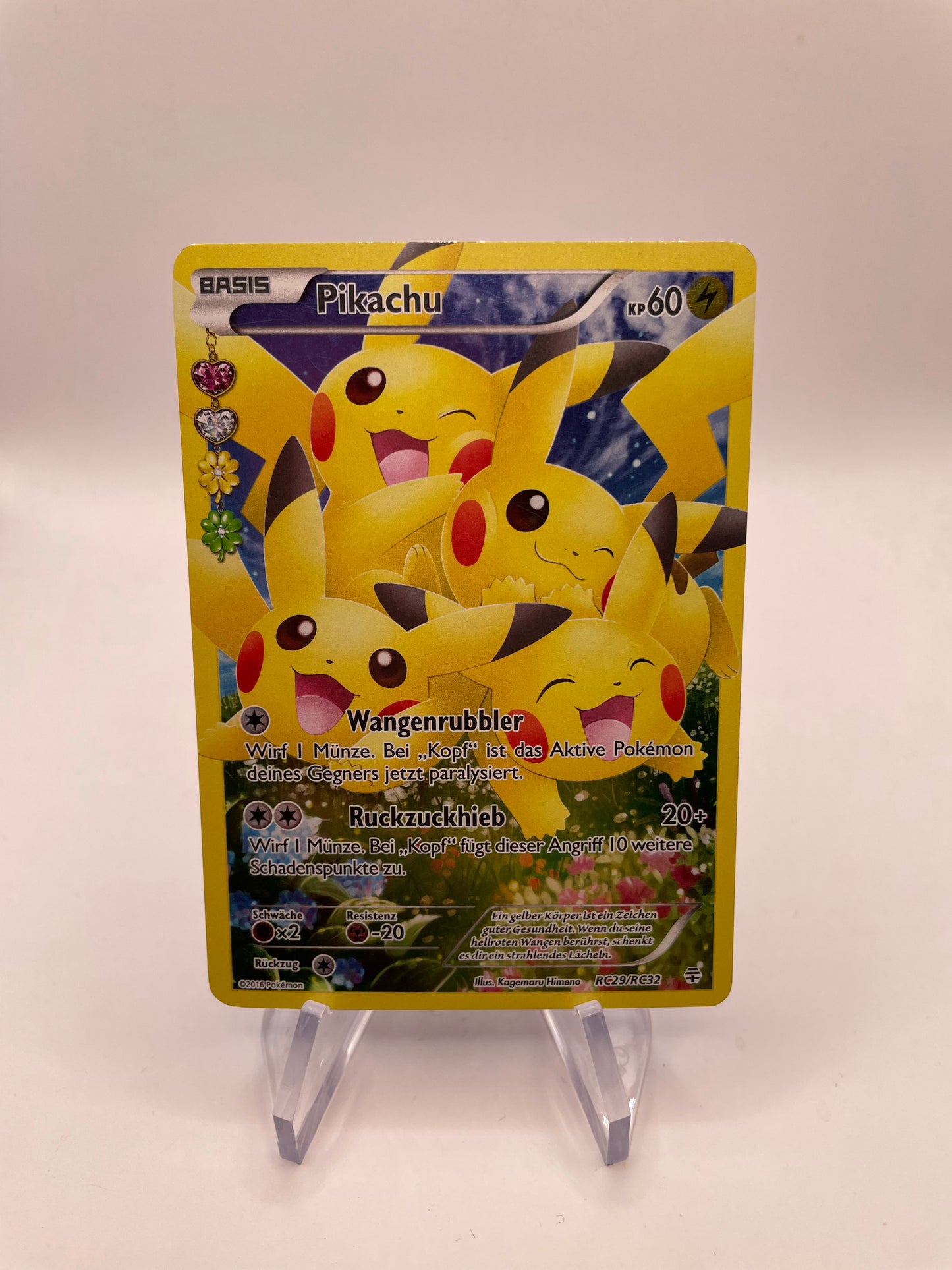 Pokemon Karte Art Rare Pikachu RC29/RC32 Deutsch