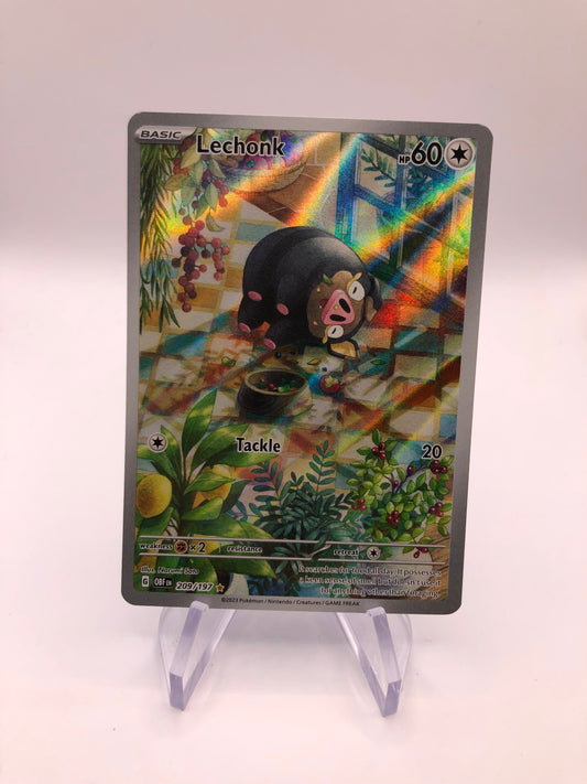 Pokemon Karte Art-Rare Lechonk 209/197 Deutsch